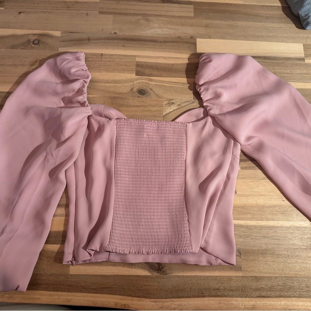 Wilfred Blush Pink Off-Shoulder Top - Picture 3 of 3